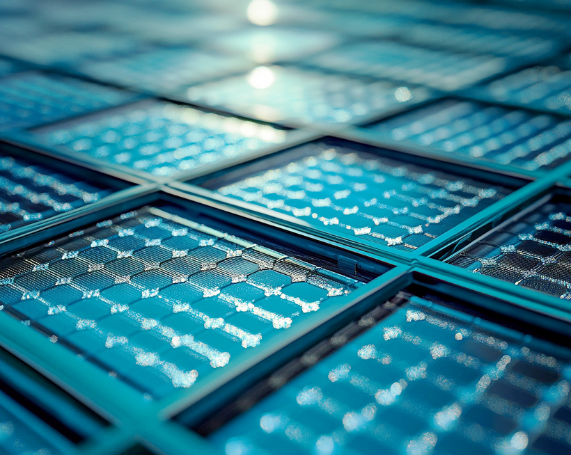 Person using a smartphone with blurred city lights